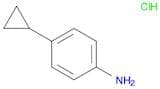 Benzenamine, 4-cyclopropyl-, hydrochloride (1:1)