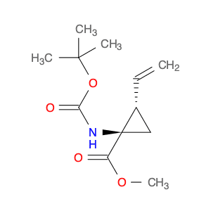 Cyclopropanecarboxylic acid, 1-[[(1,1-dimethylethoxy)carbonyl]amino]-2-ethenyl-, methyl ester, (1R…