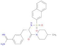 Benzenecarboximidamide, 3-[(2S)-3-(4-methyl-1-piperidinyl)-2-[(2-naphthalenylsulfonyl)amino]-3-oxo…