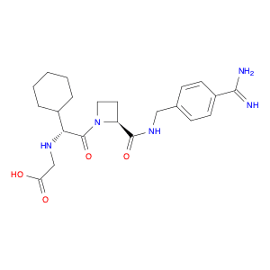 Glycine, N-[(1R)-2-[(2S)-2-[[[[4-(aminoiminomethyl)phenyl]methyl]amino]carbonyl]-1-azetidinyl]-1-c…