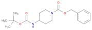 1-Piperidinecarboxylic acid, 4-[[(1,1-dimethylethoxy)carbonyl]amino]-, phenylmethyl ester