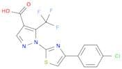 1-(4-(4-Chlorophenyl)thiazol-2-yl)-5-(trifluoromethyl)-1H-pyrazole-4-carboxylic acid