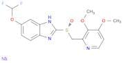 1H-Benzimidazole, 6-(difluoromethoxy)-2-[(R)-[(3,4-dimethoxy-2-pyridinyl)methyl]sulfinyl]-, sodium…