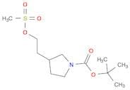 1-Pyrrolidinecarboxylic acid, 3-[2-[(methylsulfonyl)oxy]ethyl]-, 1,1-dimethylethyl ester