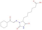 4-Imidazolidineheptanoic acid, 3-[(2-cyclohexyl-2-oxoethylidene)amino]-2,5-dioxo-