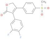 2(5H)-Furanone, 3-(3,4-difluorophenyl)-4-[4-(methylsulfonyl)phenyl]-