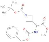 3-​Azetidineacetic acid, 1-​[(1,​1-​dimethylethoxy)​carbonyl]​-​α-​[[(phenylmethoxy)​carbonyl]​ami…