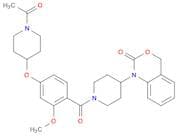 1-[1-[4-[(1-Acetyl-4-piperidinyl)oxy]-2-methoxybenzoyl]-4-piperidinyl]-1,4-dihydro-2H-3,1-benzoxaz…
