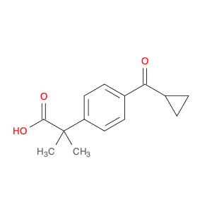 Benzeneacetic acid, 4-(cyclopropylcarbonyl)-α,α-dimethyl-