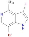 1H-PYRROLO[3,2-C]PYRIDINE, 7-BROMO-3-IODO-4-METHYL-