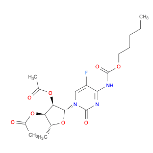 Cytidine, 5'-deoxy-5-fluoro-N-[(pentyloxy)carbonyl]-, 2',3'-diacetate