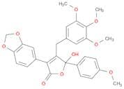 2(5H)-Furanone, 3-(1,3-benzodioxol-5-yl)-5-hydroxy-5-(4-methoxyphenyl)-4-[(3,4,5-trimethoxyphenyl)…