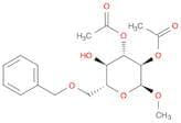 α-D-Glucopyranoside, methyl 6-O-(phenylmethyl)-, 2,3-diacetate