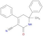 3-Pyridinecarbonitrile, 1,2,5,6-tetrahydro-6-methyl-2-oxo-4,6-diphenyl-
