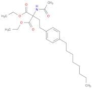 Propanedioic acid, 2-(acetylamino)-2-[2-(4-octylphenyl)ethyl]-, 1,3-diethyl ester