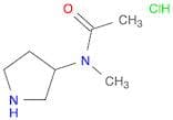 Acetamide, N-methyl-N-3-pyrrolidinyl-, hydrochloride (1:1)