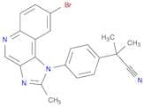 Benzeneacetonitrile, 4-(8-bromo-2-methyl-1H-imidazo[4,5-c]quinolin-1-yl)-α,α-dimethyl-