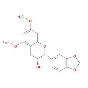 2H-1-Benzopyran-3-ol, 2-(1,3-benzodioxol-5-yl)-3,4-dihydro-5,7-dimethoxy-, (2R,3R)-