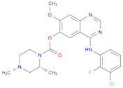 (2R)-2,4-dimethyl-1-piperazinecarboxylic acid, 4-[(3-chloro-2-fluorophenyl)amino]-7-methoxy-6-quin…