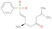 7-Octen-4-one, 2,6-dimethyl-8-(phenylsulfonyl)-, (6R,7E)-