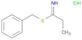 Propanimidothioic acid, phenylmethyl ester, hydrochloride (1:1)