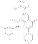 8-[(1R)-1-[(3,5-difluorophenyl)amino]ethyl]-N,N-dimethyl-2-(4-morpholinyl)-4-oxo-4H-1-benzopyran-6…