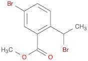 Benzoic acid, 5-bromo-2-(1-bromoethyl)-, methyl ester