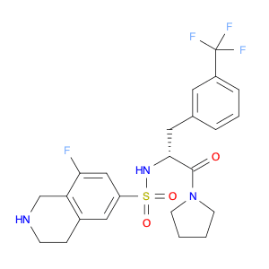 6-Isoquinolinesulfonamide, 8-fluoro-1,2,3,4-tetrahydro-N-[(1R)-2-oxo-2-(1-pyrrolidinyl)-1-[[3-(tri…