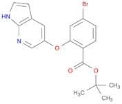 Benzoic acid, 4-​bromo-​2-​(1H-​pyrrolo[2,​3-​b]​pyridin-​5-​yloxy)​-​, 1,​1-​dimethylethyl ester