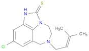 Imidazo[4,5,1-jk][1,4]benzodiazepine-2(1H)-thione, 9-chloro-4,5,6,7-tetrahydro-6-(3-methyl-2-buten…