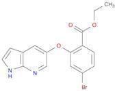 Benzoic acid, 4-bromo-2-(1H-pyrrolo[2,3-b]pyridin-5-yloxy)-, ethyl ester