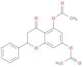 4H-1-Benzopyran-4-one, 5,7-bis(acetyloxy)-2,3-dihydro-2-phenyl-