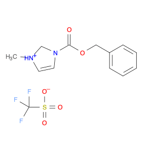 1H-Imidazolium, 1-methyl-3-[(phenylmethoxy)carbonyl]-, 1,1,1-trifluoromethanesulfonate (1:1)