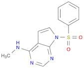 7H-Pyrrolo[2,3-d]pyrimidin-4-amine, N-methyl-7-(phenylsulfonyl)-