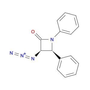 2-Azetidinone, 3-azido-1,4-diphenyl-, (3R,4S)-rel-