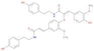 2-Propenamide, 3-(4-hydroxy-3-methoxyphenyl)-N-[2-(4-hydroxyphenyl)ethyl]-2-[4-[(1E)-3-[[2-(4-hydr…