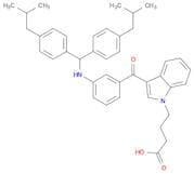 1H-Indole-1-butanoic acid, 3-[3-[[bis[4-(2-methylpropyl)phenyl]methyl]amino]benzoyl]-