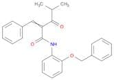 Pentanamide, 4-methyl-3-oxo-N-[2-(phenylmethoxy)phenyl]-2-(phenylmethylene)-