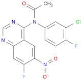 N-(3-Chloro-4-fluorophenyl)-N-(7-fluoro-6-nitroquinazolin-4-yl)acetamide