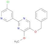 5-Benzyloxy-2-(5-chloro-pyridin-3-yl)-4-methoxy-pyrimidine