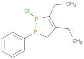 1H-1,2-Diphosphole, 1-chloro-4,5-diethyl-2,3-dihydro-2-phenyl-