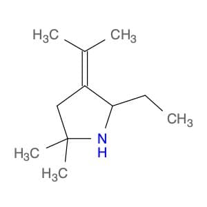 Pyrrolidine, 5-ethyl-2,2-dimethyl-4-(1-methylethylidene)-