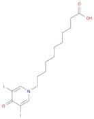 1(4H)-Pyridineundecanoic acid, 3,5-diiodo-4-oxo-