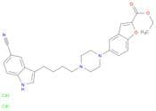 2-Benzofurancarboxylic acid, 5-[4-[4-(5-cyano-1H-indol-3-yl)butyl]-1-piperazinyl]-, ethyl ester, h…