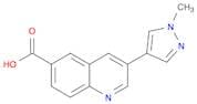 3-(1-Methyl-1H-pyrazol-4-yl)quinoline-6-carboxylic acid
