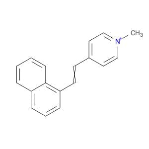 Pyridinium, 1-methyl-4-[2-(1-naphthalenyl)ethenyl]-