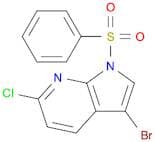 3-Bromo-6-chloro-1-(phenylsulfonyl)-7-azaindole