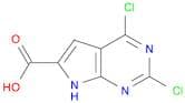 7H-Pyrrolo[2,3-d]pyrimidine-6-carboxylic acid, 2,4-dichloro-