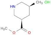 3-Piperidinecarboxylic acid, 5-methyl-, methyl ester, hydrochloride (1:1), (3R,5S)-rel-