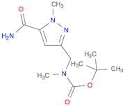 tert-Butyl ((5-carbamoyl-1-methyl-1H-pyrazol-3-yl)methyl)(methyl)carbamate